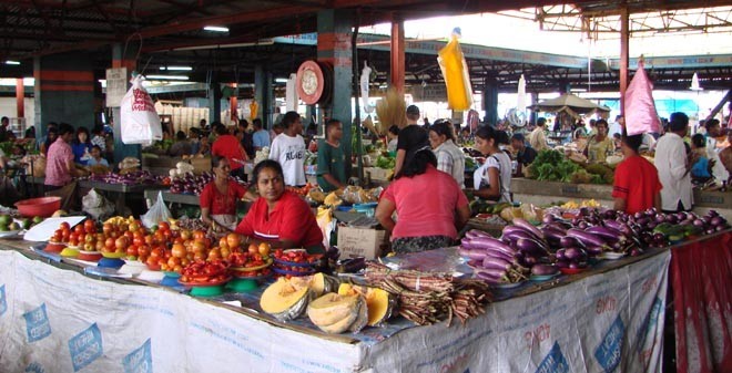 Part of Suva’s vast fruit and vegetable market © BW Media